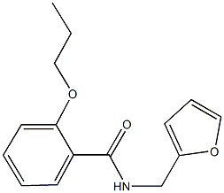 N-(2-furylmethyl)-2-propoxybenzamide Struktur