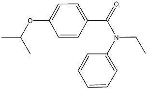 N-ethyl-4-isopropoxy-N-phenylbenzamide Struktur