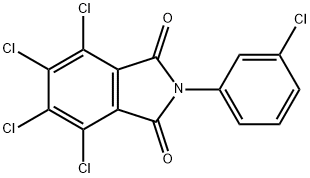 4,5,6,7-tetrachloro-2-(3-chlorophenyl)-1H-isoindole-1,3(2H)-dione Struktur