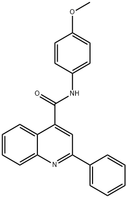 N-(4-methoxyphenyl)-2-phenyl-4-quinolinecarboxamide Struktur