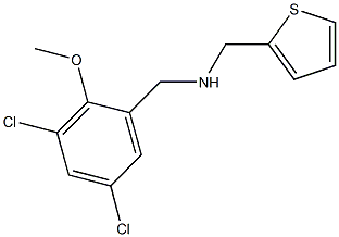 N-(3,5-dichloro-2-methoxybenzyl)-N-(2-thienylmethyl)amine Struktur