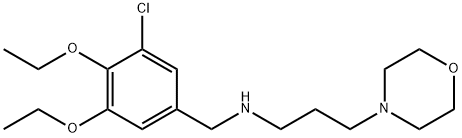 N-(3-chloro-4,5-diethoxybenzyl)-N-[3-(4-morpholinyl)propyl]amine Struktur