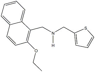 N-[(2-ethoxy-1-naphthyl)methyl]-N-(2-thienylmethyl)amine Struktur