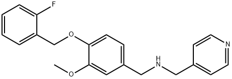 N-{4-[(2-fluorobenzyl)oxy]-3-methoxybenzyl}-N-(4-pyridinylmethyl)amine Struktur