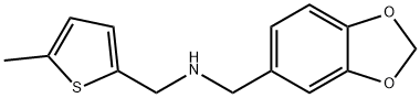 N-(1,3-benzodioxol-5-ylmethyl)-N-[(5-methyl-2-thienyl)methyl]amine Struktur