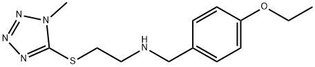 N-(4-ethoxybenzyl)-N-{2-[(1-methyl-1H-tetraazol-5-yl)sulfanyl]ethyl}amine Struktur