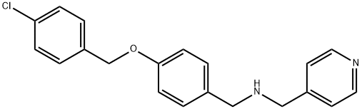 N-{4-[(4-chlorobenzyl)oxy]benzyl}-N-(4-pyridinylmethyl)amine Struktur