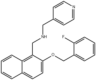 N-({2-[(2-fluorobenzyl)oxy]-1-naphthyl}methyl)-N-(4-pyridinylmethyl)amine Struktur