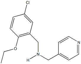 N-(5-chloro-2-ethoxybenzyl)-N-(4-pyridinylmethyl)amine Struktur