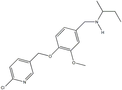 N-(sec-butyl)-N-{4-[(6-chloro-3-pyridinyl)methoxy]-3-methoxybenzyl}amine Struktur