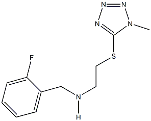 N-(2-fluorobenzyl)-N-{2-[(1-methyl-1H-tetraazol-5-yl)sulfanyl]ethyl}amine Struktur