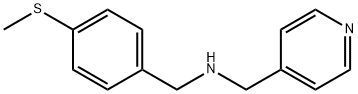 N-[4-(methylsulfanyl)benzyl]-N-(4-pyridinylmethyl)amine Struktur