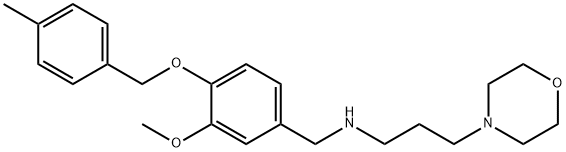 N-{3-methoxy-4-[(4-methylbenzyl)oxy]benzyl}-N-[3-(4-morpholinyl)propyl]amine Struktur