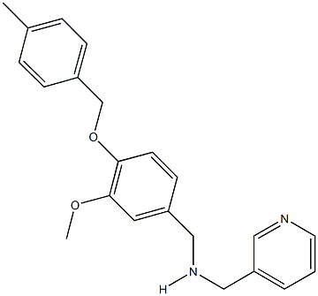 N-{3-methoxy-4-[(4-methylbenzyl)oxy]benzyl}-N-(3-pyridinylmethyl)amine Struktur