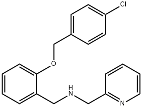 N-{2-[(4-chlorobenzyl)oxy]benzyl}-N-(2-pyridinylmethyl)amine Struktur