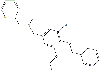 N-[4-(benzyloxy)-3-chloro-5-ethoxybenzyl]-N-(2-pyridinylmethyl)amine Struktur