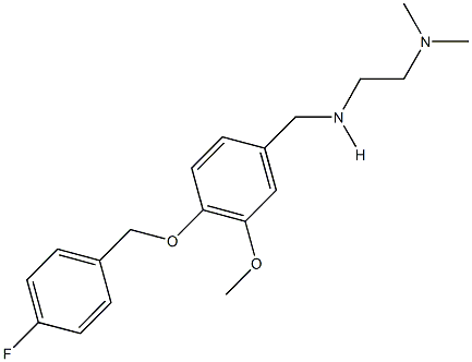 N-[2-(dimethylamino)ethyl]-N-{4-[(4-fluorobenzyl)oxy]-3-methoxybenzyl}amine Struktur