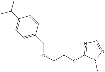 N-(4-isopropylbenzyl)-N-{2-[(1-methyl-1H-tetraazol-5-yl)sulfanyl]ethyl}amine Struktur