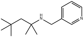 N-(3-pyridinylmethyl)-N-(1,1,3,3-tetramethylbutyl)amine Struktur