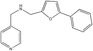 N-[(5-phenyl-2-furyl)methyl]-N-(4-pyridinylmethyl)amine Struktur