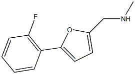 N-{[5-(2-fluorophenyl)-2-furyl]methyl}-N-methylamine Struktur