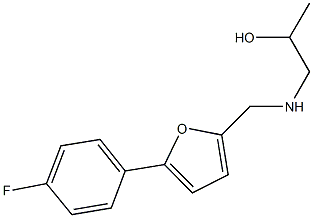 1-({[5-(4-fluorophenyl)-2-furyl]methyl}amino)-2-propanol Struktur