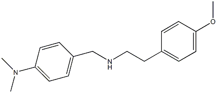 N-[4-(dimethylamino)benzyl]-N-[2-(4-methoxyphenyl)ethyl]amine Struktur