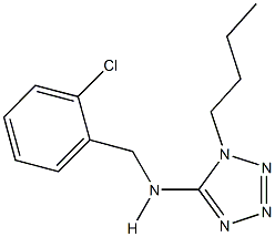 1-butyl-N-(2-chlorobenzyl)-1H-tetraazol-5-amine Struktur