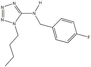 1-butyl-N-(4-fluorobenzyl)-1H-tetraazol-5-amine Struktur