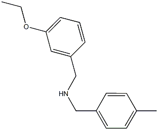 N-(3-ethoxybenzyl)-N-(4-methylbenzyl)amine Struktur