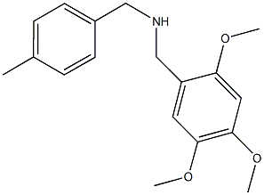 N-(4-methylbenzyl)-N-(2,4,5-trimethoxybenzyl)amine Struktur