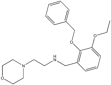 N-[2-(benzyloxy)-3-ethoxybenzyl]-N-[2-(4-morpholinyl)ethyl]amine Struktur