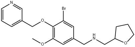 N-[3-bromo-5-methoxy-4-(3-pyridinylmethoxy)benzyl]-N-(tetrahydro-2-furanylmethyl)amine Struktur