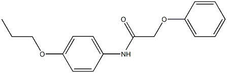 2-phenoxy-N-(4-propoxyphenyl)acetamide Struktur