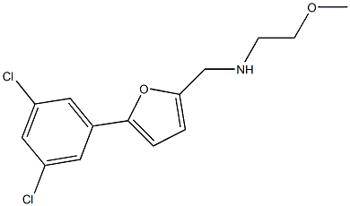 N-{[5-(3,5-dichlorophenyl)-2-furyl]methyl}-N-(2-methoxyethyl)amine Struktur