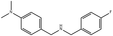 N-[4-(dimethylamino)benzyl]-N-(4-fluorobenzyl)amine Struktur