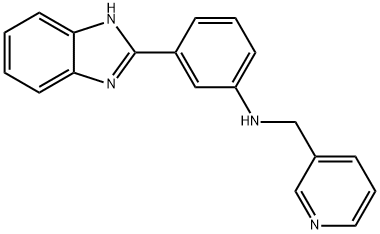 3-(1H-benzimidazol-2-yl)-N-(3-pyridinylmethyl)aniline Struktur