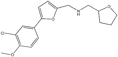 N-{[5-(3-chloro-4-methoxyphenyl)-2-furyl]methyl}-N-(tetrahydro-2-furanylmethyl)amine Struktur