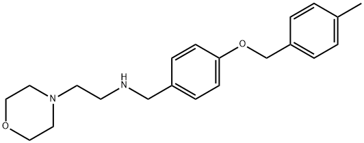 N-{4-[(4-methylbenzyl)oxy]benzyl}-N-[2-(4-morpholinyl)ethyl]amine Struktur