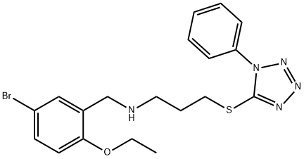 N-(5-bromo-2-ethoxybenzyl)-N-{3-[(1-phenyl-1H-tetraazol-5-yl)sulfanyl]propyl}amine Struktur