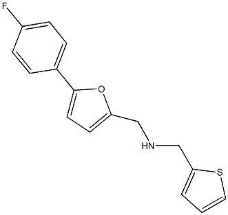 N-{[5-(4-fluorophenyl)-2-furyl]methyl}-N-(2-thienylmethyl)amine Struktur