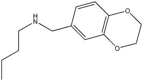 N-butyl-N-(2,3-dihydro-1,4-benzodioxin-6-ylmethyl)amine Struktur