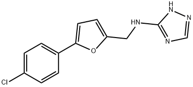 N-{[5-(4-chlorophenyl)-2-furyl]methyl}-N-(1H-1,2,4-triazol-3-yl)amine Struktur