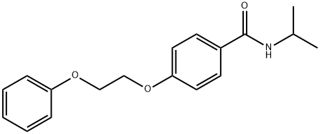 N-isopropyl-4-(2-phenoxyethoxy)benzamide Struktur