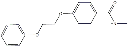 N-methyl-4-(2-phenoxyethoxy)benzamide Struktur