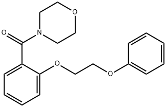 4-[2-(2-phenoxyethoxy)benzoyl]morpholine Struktur