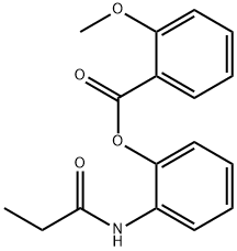 2-(propionylamino)phenyl 2-methoxybenzoate Struktur