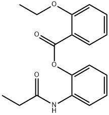 2-(propionylamino)phenyl 2-ethoxybenzoate Struktur