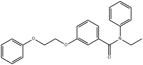 N-ethyl-3-(2-phenoxyethoxy)-N-phenylbenzamide Struktur