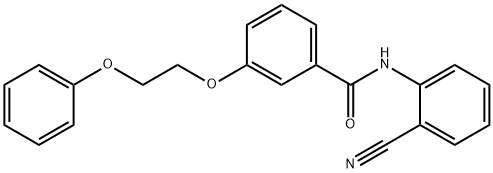 N-(2-cyanophenyl)-3-(2-phenoxyethoxy)benzamide Struktur